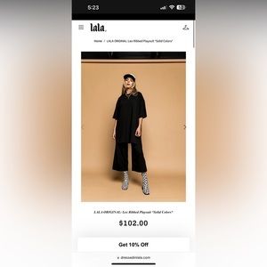 Dressed in LALA playsuit black XL